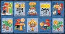 Finland 1990 - Christmas Seal 1990 Christmas candles (Block of 10)