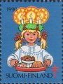 Finland 1990 - Christmas Seal 1990 Christmas candles 3/10