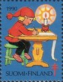 Suomi 1990 - Joulumerkki 1990 Joulukynttilät 7/10 Suomi 1990 - Joulumerkki 1990 Joulukynttilät 7/10