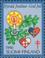Suomi 1990 - Joulumerkki 1990 Joulukynttilät 10/10 Suomi 1990 - Joulumerkki 1990 Joulukynttilät 10/10