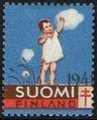Suomi 1941 - Joulumerkki 1941 Tyttö niityllä Suomi 1941 - Joulumerkki 1941 Tyttö niityllä