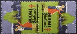 Suomi 1942 - Joulumerkki 1942 Koivu ja tähti (päikköpari) Suomi 1942 - Joulumerkki 1942 Koivu ja tähti (päikköpari)