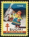 Suomi 1946 - Joulumerkki 1946 Lapintyttö