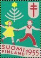 Finland 1955 - Christmas Seal 1955 Round dance 2/10