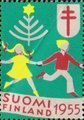 Finland 1955 - Christmas Seal 1955 Round dance 4/10