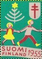 Finland 1955 - Christmas Seal 1955 Round dance 6/10