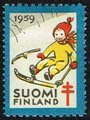 Suomi 1959 - Joulumerkki 1959 Mäenlaskija Suomi 1959 - Joulumerkki 1959 Mäenlaskija