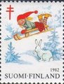 Suomi 1982 - Joulumerkki 1982 Tonttujen mäenlasku 3/5