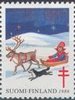 Suomi 1986 - Joulumerkki 1986 Poro ja tonttu 3/5 Suomi 1986 - Joulumerkki 1986 Poro ja tonttu 3/5