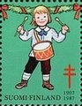 Suomi 1987 - Joulumerkki 1987 Joulumerkki 80 vuotta - soittajat 8/10 Suomi 1987 - Joulumerkki 1987 Joulumerkki 80 vuotta - soittajat 8/10