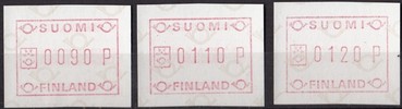 Suomi 1982 - ATM 1 90, 110, 120 p (01.04.1982)