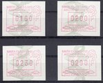 Suomi 1993 - ATM 16 Santa Claus 160, 200, 230, 290 p (01.03.1993) Suomi 1993 - ATM 16 Santa Claus 160, 200, 230, 290 p (01.03.1993)