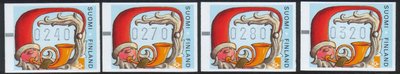 Suomi 1997 - ATM 33 Santa Claus 240, 270, 280, 320 p (31.10.1997) Suomi 1997 - ATM 33 Santa Claus 240, 270, 280, 320 p (31.10.1997)