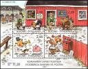 Finland 1994 - Dog Hill Kids in the Post Office Souvenir Sheet