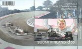 Suomi 1999 - Mika Häkkinen 1998 pienoisarkki ensipäiväleimalla Suomi 1999 - Mika Häkkinen 1998 pienoisarkki ensipäiväleimalla