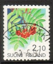 Finland 1991 - Provincial Flowers 1/3 - Sorbus - Lehtimäki 1.6.92