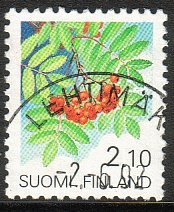 Finland 1991 - Provincial Flowers 1/3 - Sorbus - Lehtimäki 2.6.92