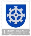 Finland 2016 - The Coat of arms of Forssa (Official Regional stamp)