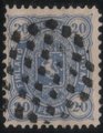 Finland 1882 - Coat of Arms type 1875/1882 - 20p blue, BA-perf. (Charta Sigillata Office)