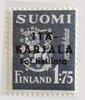Suomi 1941 - Itä-Karjala m30 1,75 mk harmaa, lisäpainama musta, tyyppi II Suomi 1941 - Itä-Karjala m30 1,75 mk harmaa, lisäpainama musta, tyyppi II