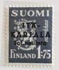 Finland 1941 - East Karelia M30 Lion 1,75 mk grey, overprint in black, type II