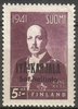 Finland 1942 - East Karelia Risto Ryti 6/6 5 mk, brn violet Finland 1942 - East Karelia Risto Ryti 6/6 5 mk, brn violet