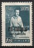 Finland 1942 - East Karelia C. G. E. Mannerheim 2/6 1,75 mk, blue-grey