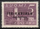 Suomi 1941 - Itä-Karjala 5 mk Savonlinna, lisäpainama musta Suomi 1941 - Itä-Karjala 5 mk Savonlinna, lisäpainama musta