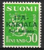 Finland 1941 - East Karelia M30 Lion 50 p green, overprint in dark green