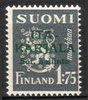 Finland 1941 - East Karelia M30 Lion 1,75 mk grey, overprint in dark green