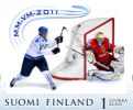 Finland 2011 - World Ice Hockey Championships 2011 airhook goal (personalized stamp)