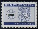 Suomi 1983 - Kenttäpostimerkki 1983 lisäpainama postitorvet ja leijonavaakuna Suomi 1983 - Kenttäpostimerkki 1983 lisäpainama postitorvet ja leijonavaakuna