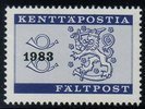 Suomi 1983 - Kenttäpostimerkki 1983 lisäpainama postitorvet ja leijonavaakuna