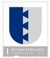 Finland 2016 - The Coat of arms of Kurikka (Official Regional stamp)