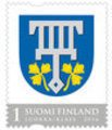 Finland 2016 - The Coat of arms of Lohja (Official regional stamp)