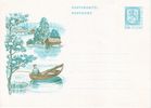 Finland 1978 - Postcard stationery 0,80mk blue (fisher) FDC