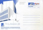 Finland 1986 - Postcard stationery 1,60mk (Finlandia 88) FDC