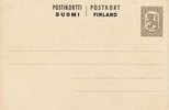 Finland 1918 - Postcard stationery 15p grey (Vaasa war time issue)