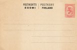 Finland 1918 - Postcard stationery 20p red (Vaasa war time issue)