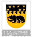 Finland 2016 - The Coat of arms of Pudasjarvi (Official Regional stamp) Finland 2016 - The Coat of arms of Pudasjarvi (Official Regional stamp)