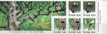 Finland 1993 - Birds definitives stamp booklet 1993