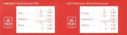 Finland 1968 - AV 4 Slot machine booklet C-cover