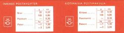 Suomi 1970 - AV 4 automaattivihko D kansi Suomi 1970 - AV 4 automaattivihko D kansi