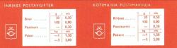 Finland 1970 - AV 4 Slot machine booklet D-cover