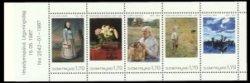 Finland 1987 - Natl. Art Museum, Ateneum, Cent. stamp booklet PANE only