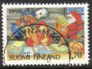 Finland 1990 - Christmas stamp 1990 1/2 - Santa's elves - Mynämäki 15.12.90