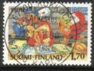 Finland 1990 - Christmas stamp 1990 1/2 - Santa's elves - Kokkola 12.12.1990