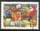 Finland 1990 - Christmas stamp 1990 1/2 - Santa's elves - Mynämäki 13.12.90