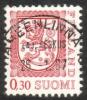 Finland 1977 - Coat of arms lion type m75 0,30mk red - Hämeenlinna 26.1.87