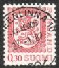 Finland 1977 - Coat of arms lion type m75 0,30mk red - Hämeenlinna 22.1.87